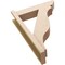 Ekena Millwork 5 1/2-in W x 20-in D x 28-in H Funston Slat Rough Cedar Woodgrain TimberThane Outlooker, Primed Tan OUTUR055X20X28FST24RCPR - alternate 5